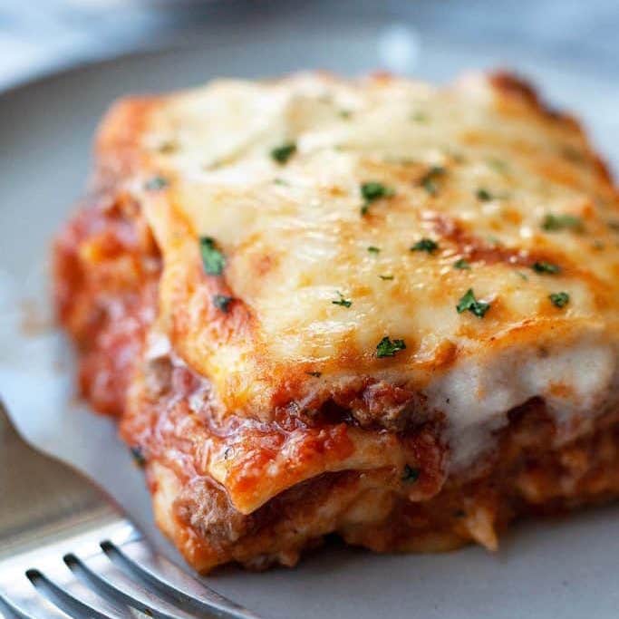 3 meat Ragu lasagna