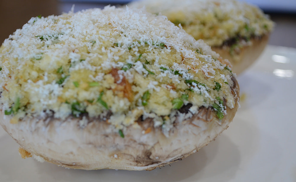 Pino's Dolce Vita Stuffed Field Mushrooms