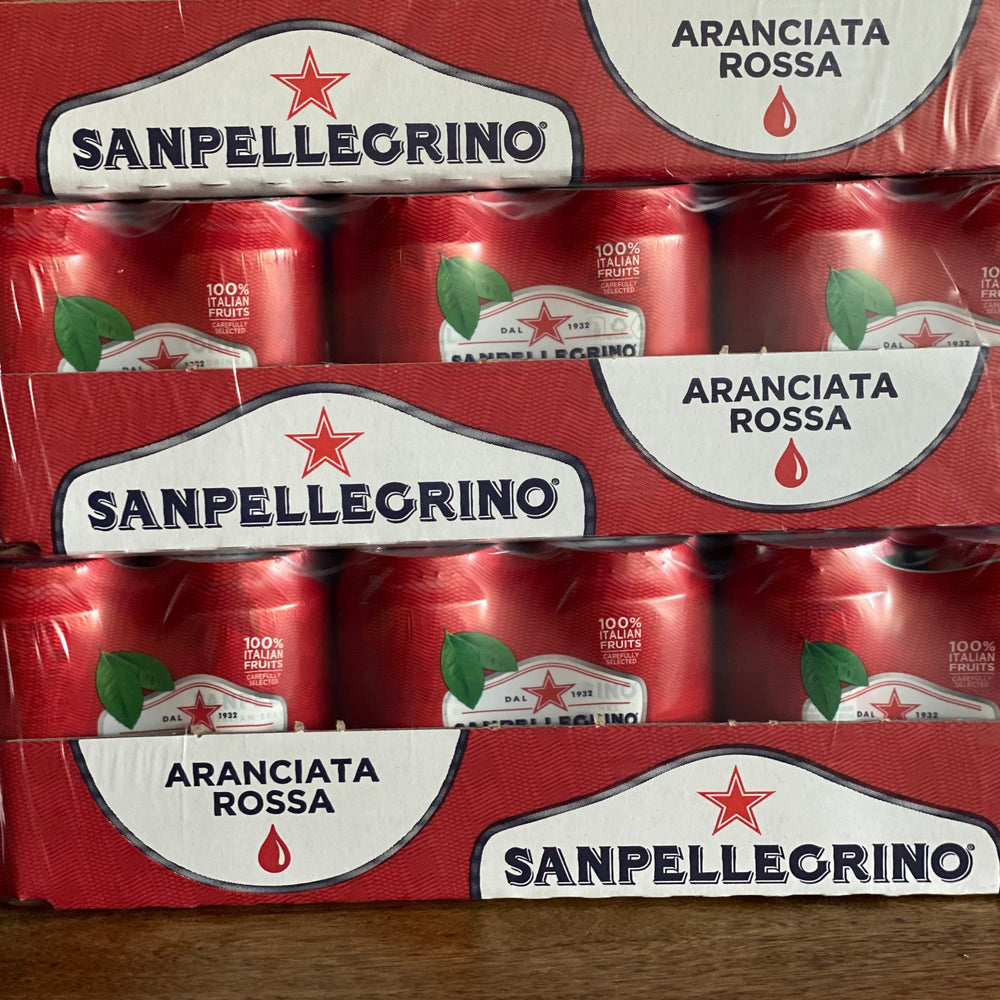 San Pellegrino cans